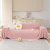 Autumn and Winter Soft Living Room Sofa Towel Creative Caterpillar Comfortable Rose Velvet Home Sofa Towel Solid Color Blanket
