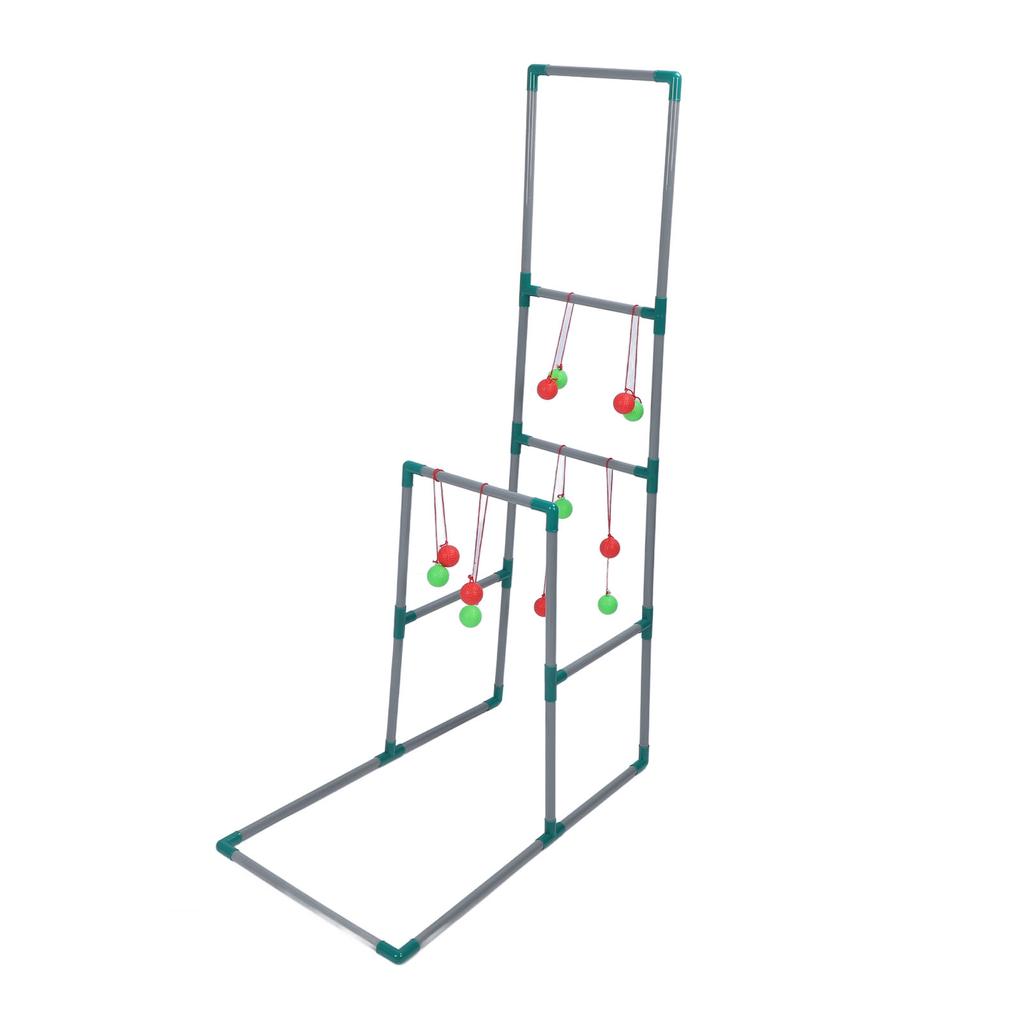 Ladder Ball Game with 12 Throwing Balls Double Layer Complete Ladder Toss Game for All Skill Level Indoor Outdoor