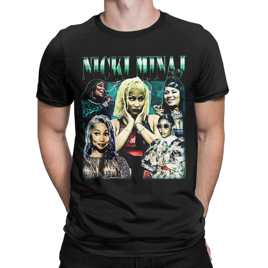 N-Nicki Minaj Grunge Pink Classic Novelty Graphic 100% Cotton T-Shirt Tops Tees For Men