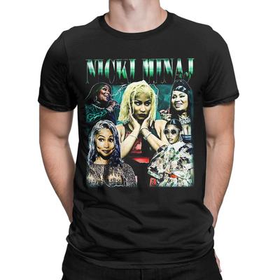 N-Nicki Minaj Grunge Pink Classic Novelty Graphic 100% Cotton T-Shirt Tops Tees For Men