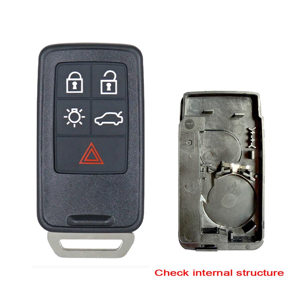 For Volvo 5/6 Buttons S60 V60 S70 V70 XC60 XC70 XC70 V50 Car Key Fob Case Shell Housing or Silicone Key Button Pad