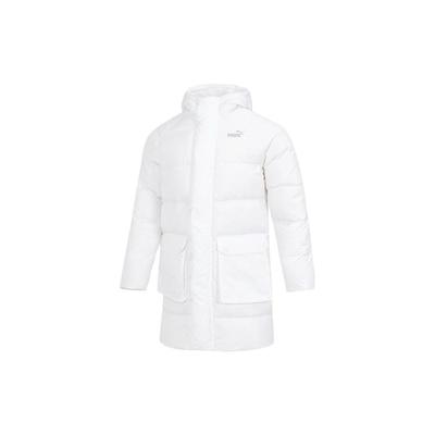 Long Down Hooded Jacket Men Outerwear White 674641-02