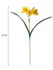 10 Pcs Artificial Daffodils Flower Bouquets Silk Fake Flower for Home Party Office Garden Indoor and Outdoor Wedding Decor DIY Flower Arrangements