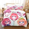The Quintessential Quintuplets Bedding Set Single Twin Full Queen King Size Bed Set Aldult Kid Bedroom Duvet Cover Set 3D Kawaii