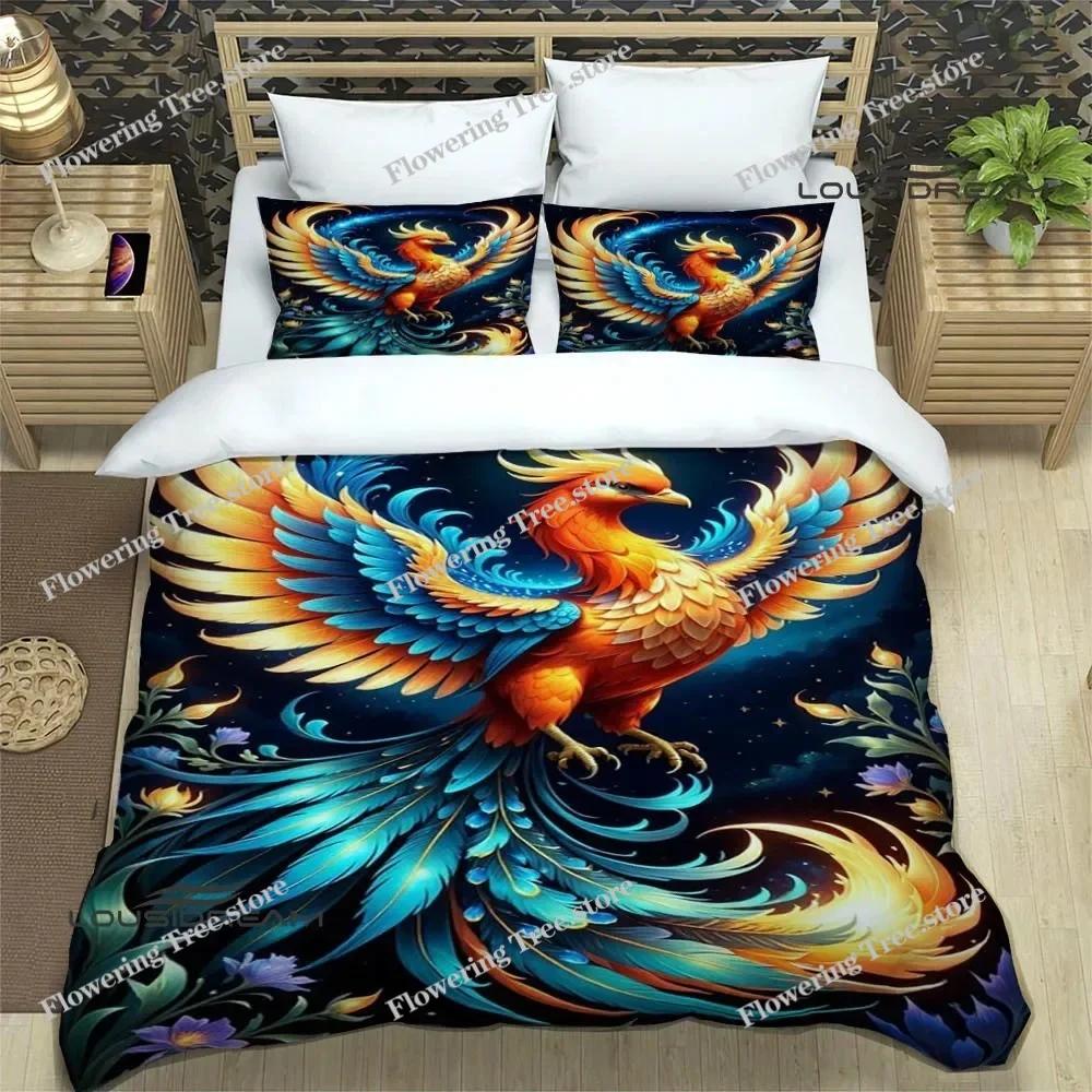 3D Phoenix Printed Bedding Sets Exquisite Bed Supplies Set Duvet Cover Bed Comforter Set Bedding Set Luxury Birthday Gift