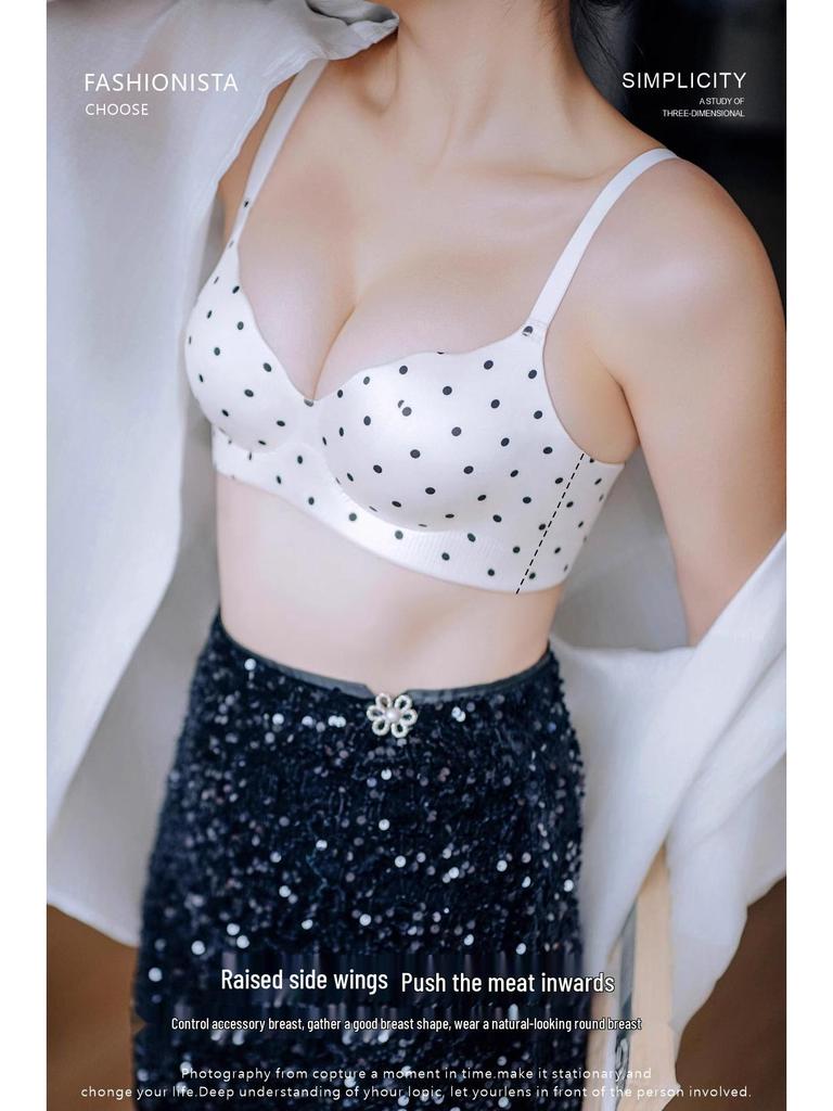 Original Seamless Gathered Thick-Cup Bra for Women