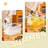 Keep Drinks Cool with 6.5L Cold Water Pitcher with Handy Faucet for Office and Home Fridges