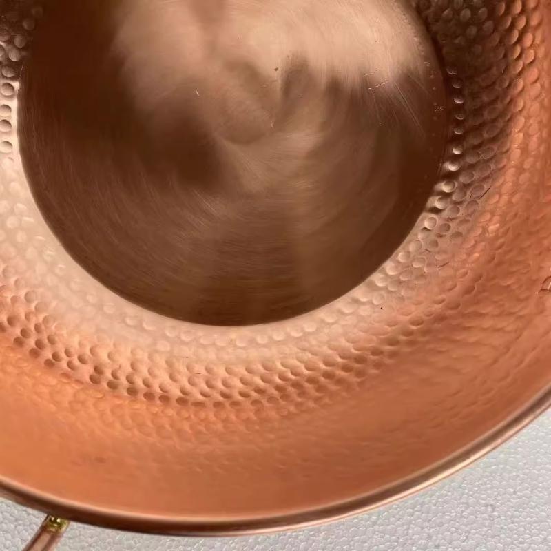 Artisan Hammered Copper Hot Pot Universal Heat Retention Cookware For All Stove Types Practical Soup Pot