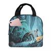 Nausicaa Of The Valley Of The Wind Anime Insulated Lunch Bag for Kid Cooler Thermal Food Box Tote Portable Lunch Boxes Container