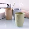 Simple, Stylish Solid Color Toothbrush and Mouthwash Cup Set