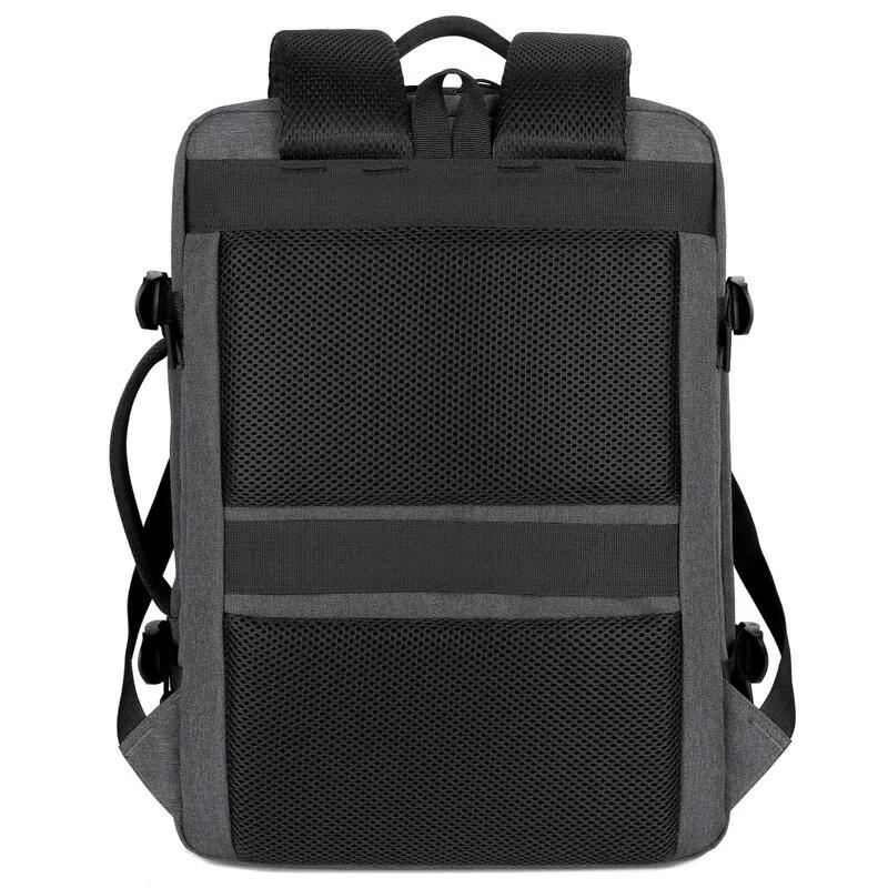 Klassischer Reiserucksack für Herren, Business-Rucksack, Schule, erweiterbare USB-Tasche, große Kapazität, Laptop, wasserdicht, modischer Rucksack