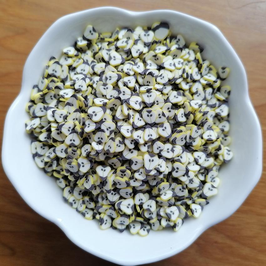 1kg DIY Craft Slime Sprinkles Eco Friendly Pear Fruit Polymer Clay Sprinkles Slices 1kg