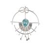 Sky Blue Topaz Gemstone 925 Sterling Silver Jewelry Handmade Pendant 2.2" For Birthday Gift PP-22-4