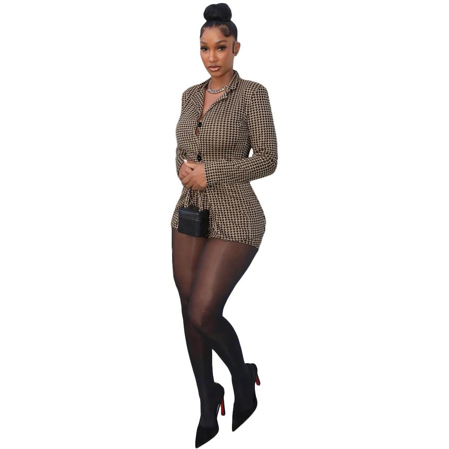 Women s Overcoat & Shorts Suit Set - Spring/Summer New Arrivals L хаки