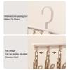 Espaçamento Ajustável Cabide de Chapéus para Armário Porta-Chapéus com 5 Clipes e 5 Ganchos Organizador para Meias Bonés Toalhas Roupas de Bebê Armazenamento de Armário