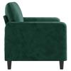 Vidaxl 2-Seater Sofa, Dark Green, 120 Cm, Upholstered In Velvet