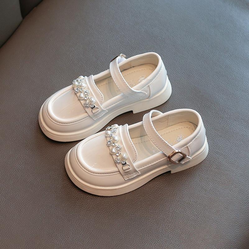 Girls' Princess Shoes Spring and Autumn New Soft Soles Non-slip British Fashion Large Children Sports Casual Leather Shoes