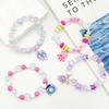 10pcs/packCartoon Ocean Vacation Bracelet, Colorful Acrylic Beaded High Elastic Wrist Bracelet
