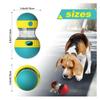 Jouet interactif pour chien - distributeur de croquettes réglable jaune, balle friandise anti-ennui