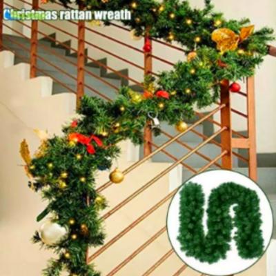 2.7m PVC Noel Rattan Noel Dekorasyonu Kripto Noel Rattan Noel Kapı Rattan Kolye Büyük Ağaç Rattan