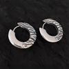 Zebra Tiger Pattern Round Ear Buckle Earrings Women's Ins Niche Design High-end Feeling New Year's Trendy Models