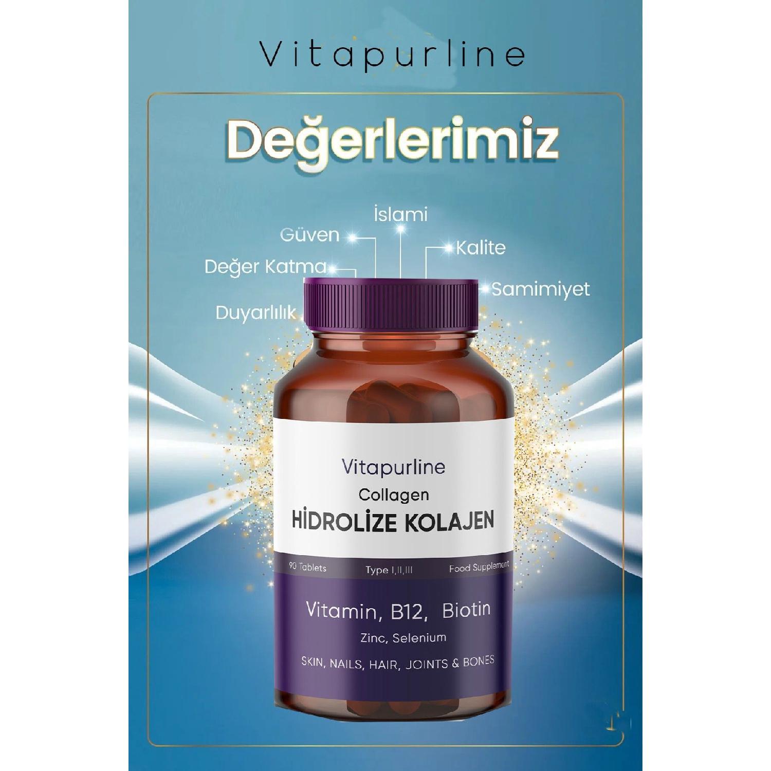 

Collagen 90 Tablet 3000mg-type 1-2-3 Vitamin B12 Biotin Hydrolyized Collagen