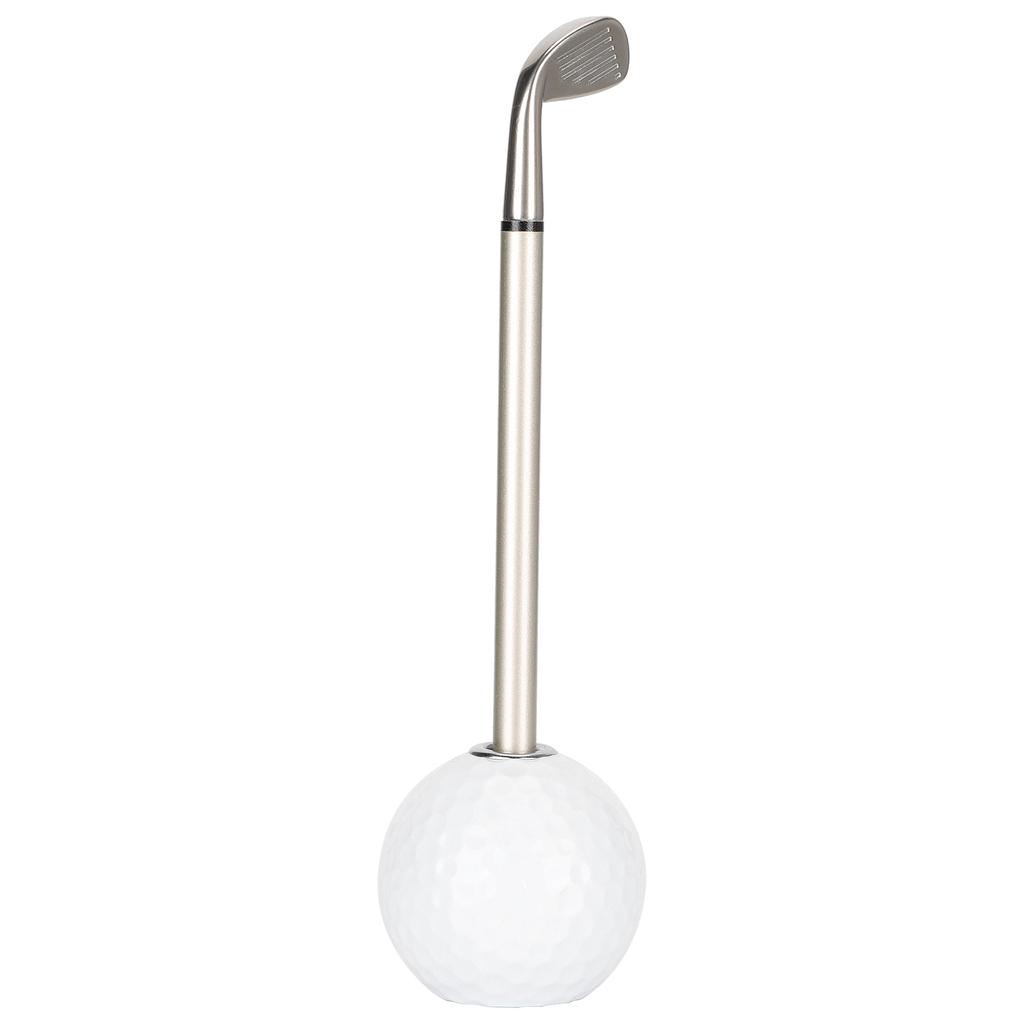Golf Pens Decorations Office Desk MultiFunction Pen Holding Stand with Golf Ball Design(White )