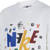 Nike Sweatshirt Kids Letter Round Neck Casual Loose Fleece Sports Kids Tops White HF0386-100