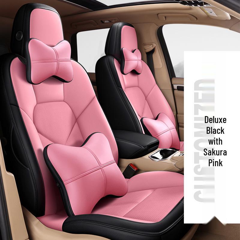 Full Coverage Genuine Leather Seat Cushion for BMW 5 Series and Porsche Cayenne