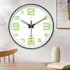 1 Pcs Luminous Wall Clock Light In Dark Night Digital Quartz Movement Bedrooms Living Room Study Loudspeaker Mute Clock For Home