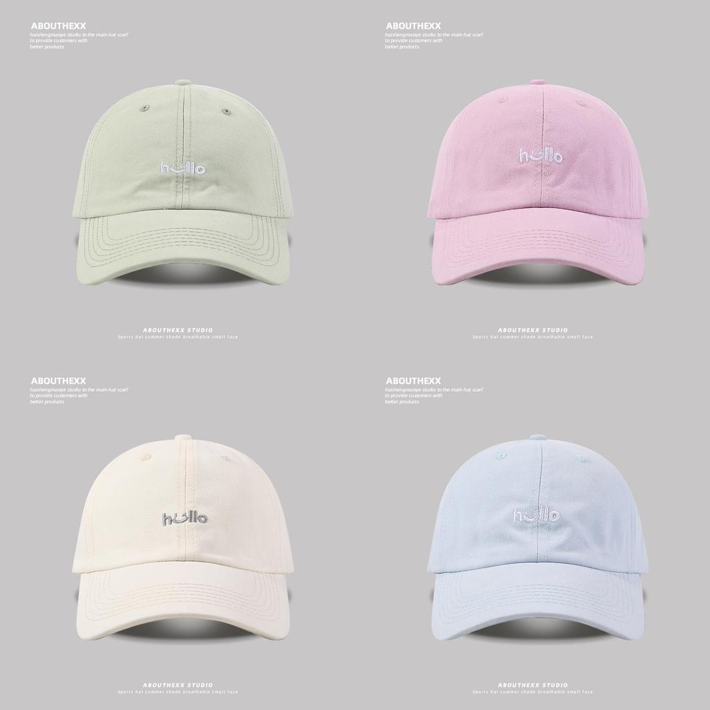 Cotton Letter Embroidered Baseball Cap For Girls Spring Summer Casual Sun Protection