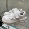 Velcro one-pedal thick-soled muffin heightening sports little white shoes children's 2025 spring and autumn new popular board shoes
