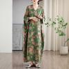 New Floral Vacation Style Travel V-Neck Vintage Dresses