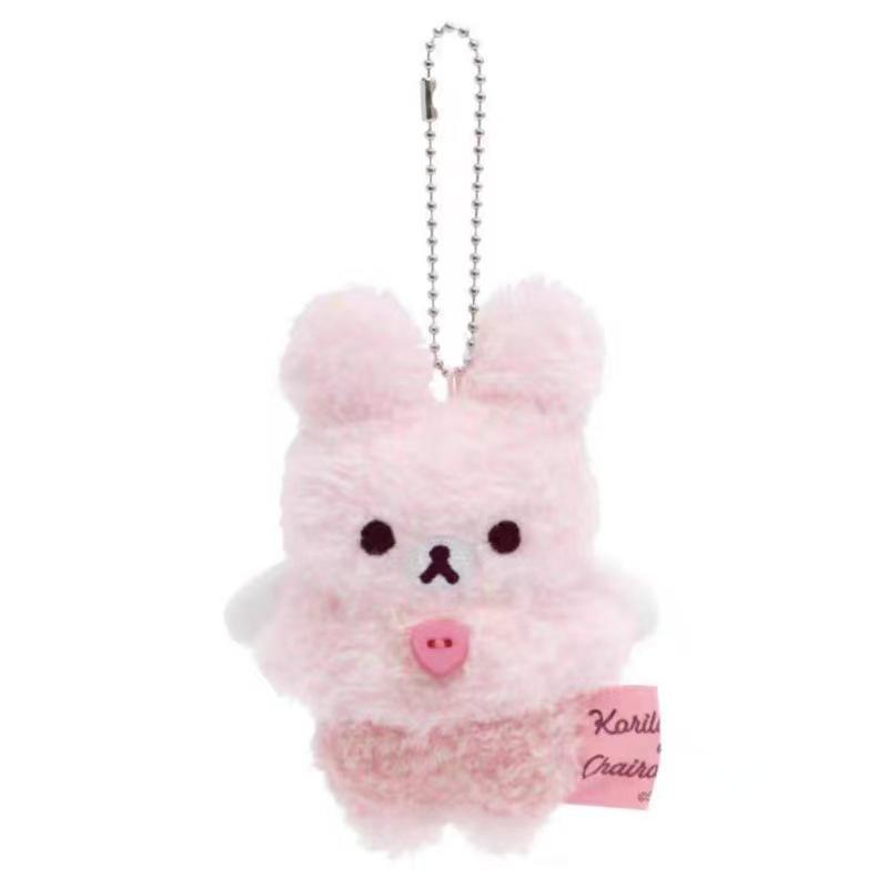 Rilakkuma Χαριτωμένο Αγγελάκι Διάβολος Βελούδινο Μπρελόκ Βαμβακερός Αρκούδος Αρκουδάκι Σακιδίου Κρεμαστό Kawaii Χαλαρός Kuma Γεμιστά Αξεσουάρ Για Δώρο Γενεθλίων