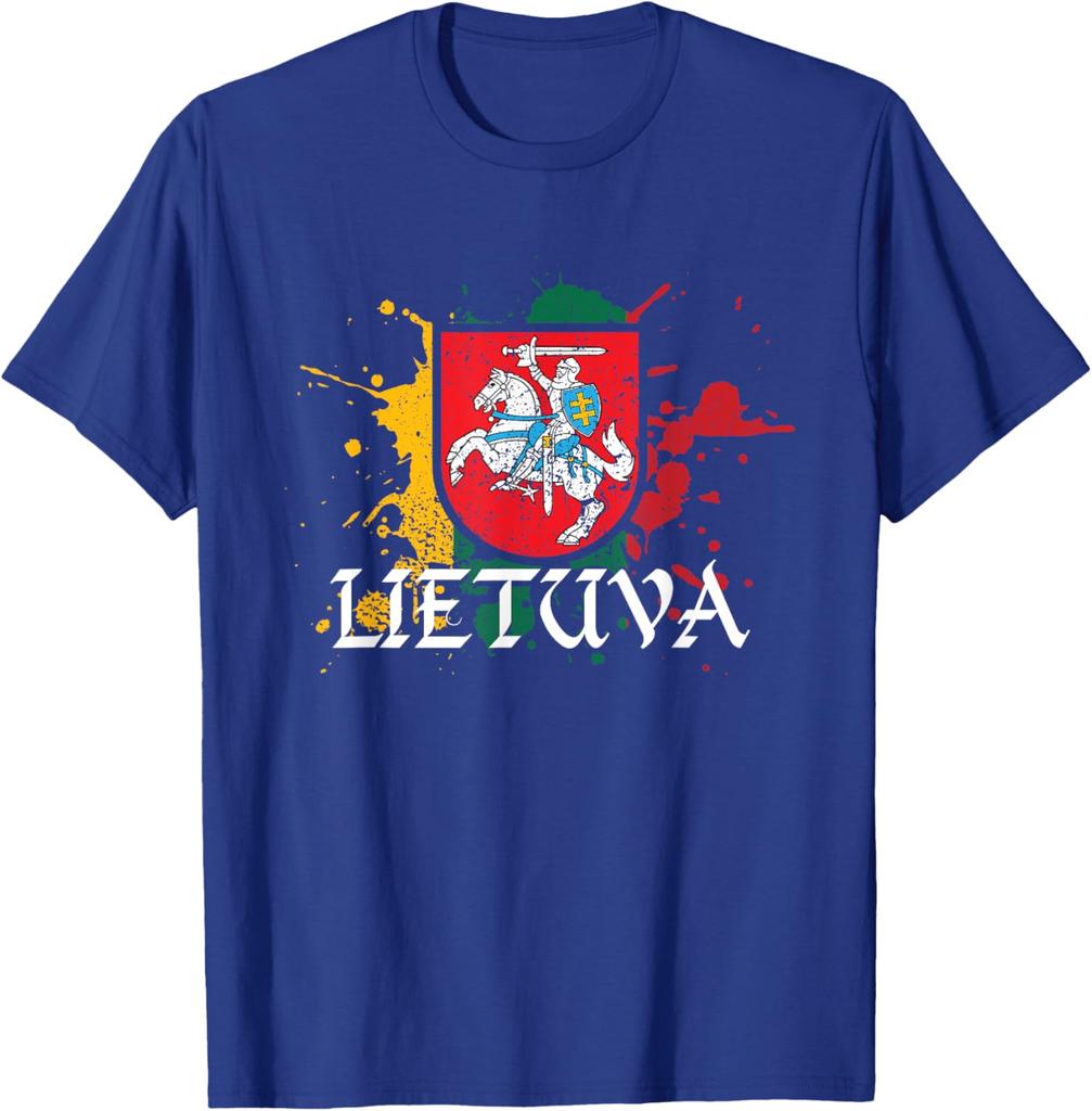 Litauen Vytis Wappen Grunge Stil T-Shirt Retro Lietuva Grafik T-Shirt
