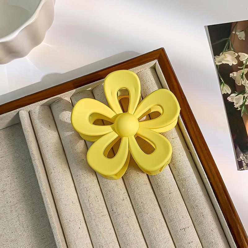 

Заколки-крабы для волос в форме цветка, женская модная акриловая градиентная заколка-краб, заколка-бабочка для хвостика, аксессуары для волос для девочек