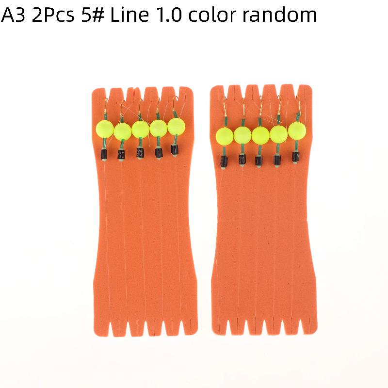 2Sets Equipment Fishing Hair Rigs Hook Pesca Ready Made Carp Fishing Hook Size 3#4#5#6#7# Carp Rigs Fishing Lure Fishing Tackle