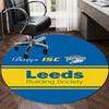 Personalized Leeds Rhinos Round Chair Office Rug - Perfect for Mat, Office Chair & More - Ideal Gift for Birthdays and Holidays