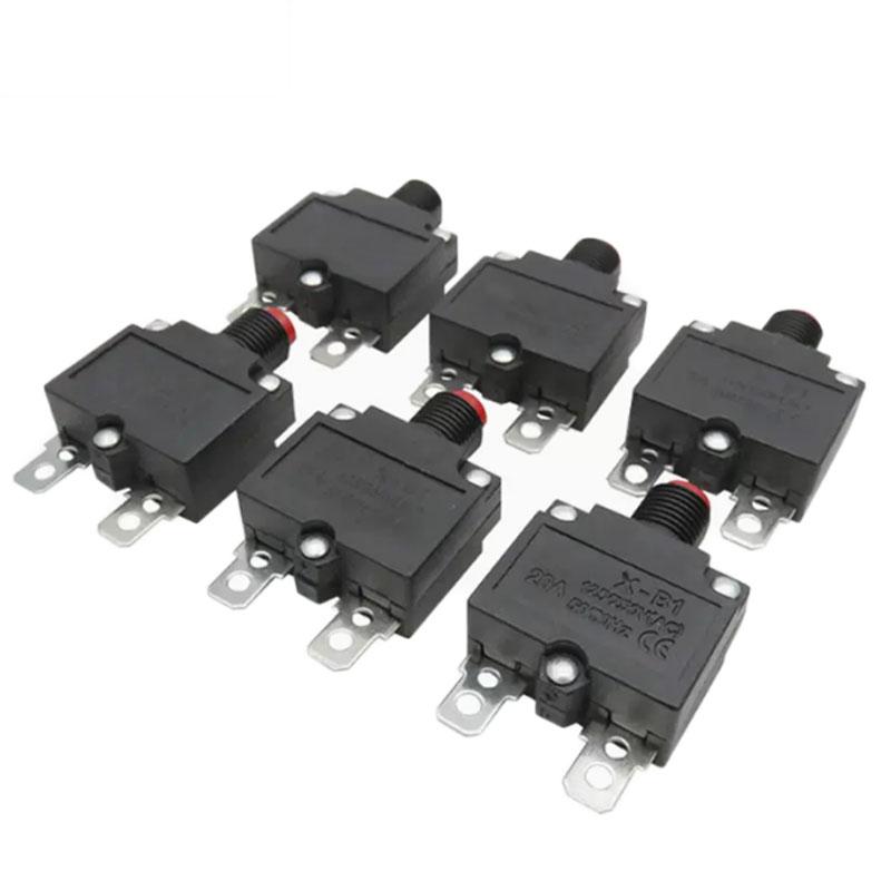 5Pcs Circuit Breaker Overload Protector Switch Fuse 2A 3A 5A 6A 7A 8A 10A 15A 20A
