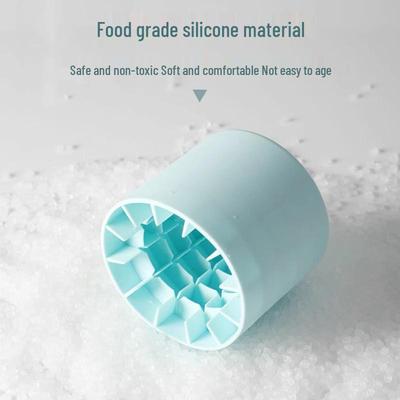 60-Grid Silicone Ice Cube Tray with Easy-Release, Food-Grade, for Round Ice Cylinders - Household Freezer Storage Box.