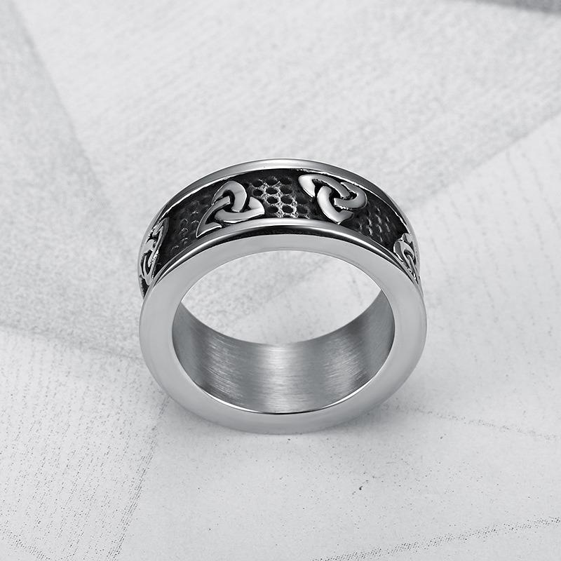 Classic Accessories Vintage Domineering Viking Celtic Stainless Steel Ring Men's Accessories Ring