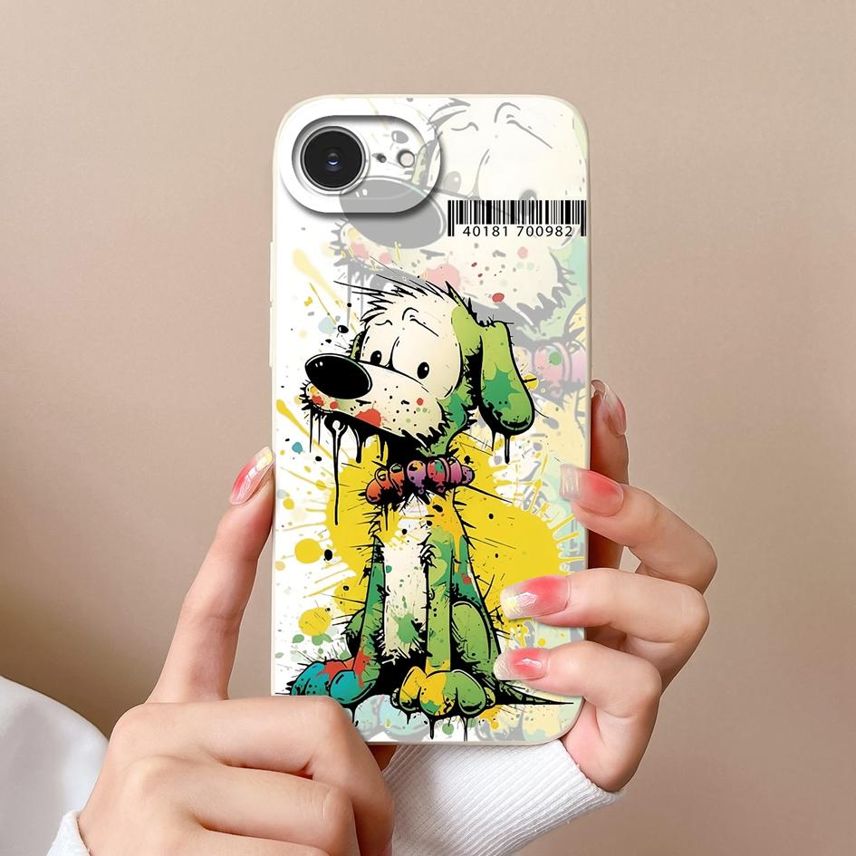 Cute Lucky Girl Phone Case For Apple iPhone 16e Soft Liquid Silicone High Quality Anti Drop Durable Anti Slip Protective Shell For Apple Bumper Covers