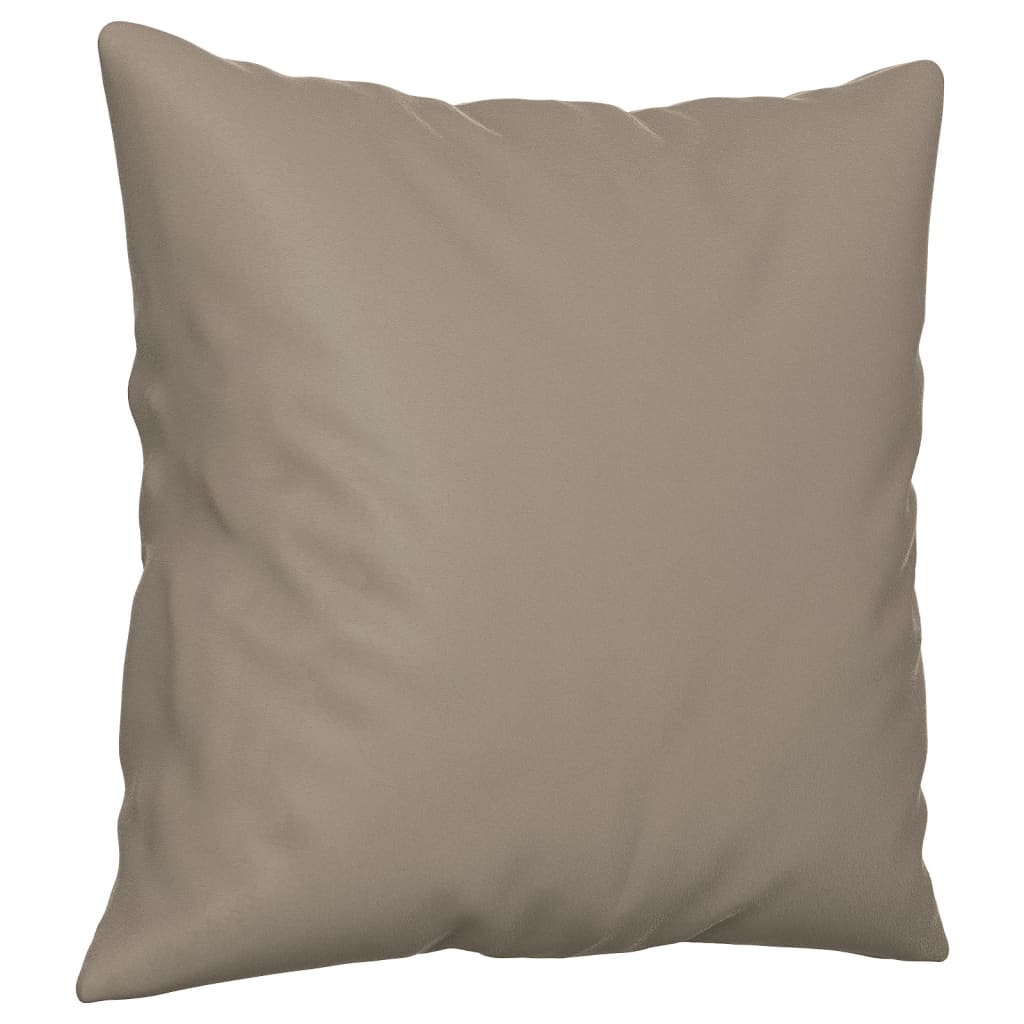 Vidaxl 2-Osobowa Sofa Z Poduszkami, Kolor Taupe, 140 Cm, Mikrofibra