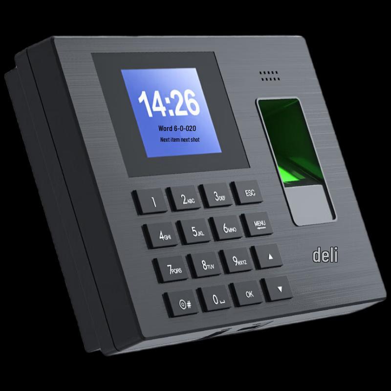 Deli Fingerprint Time Clock with Auto Report