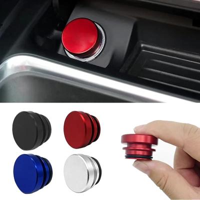 1PC Universal Aluminum Car Cigarette Lighter Cover, 12V Socket Protection Cap