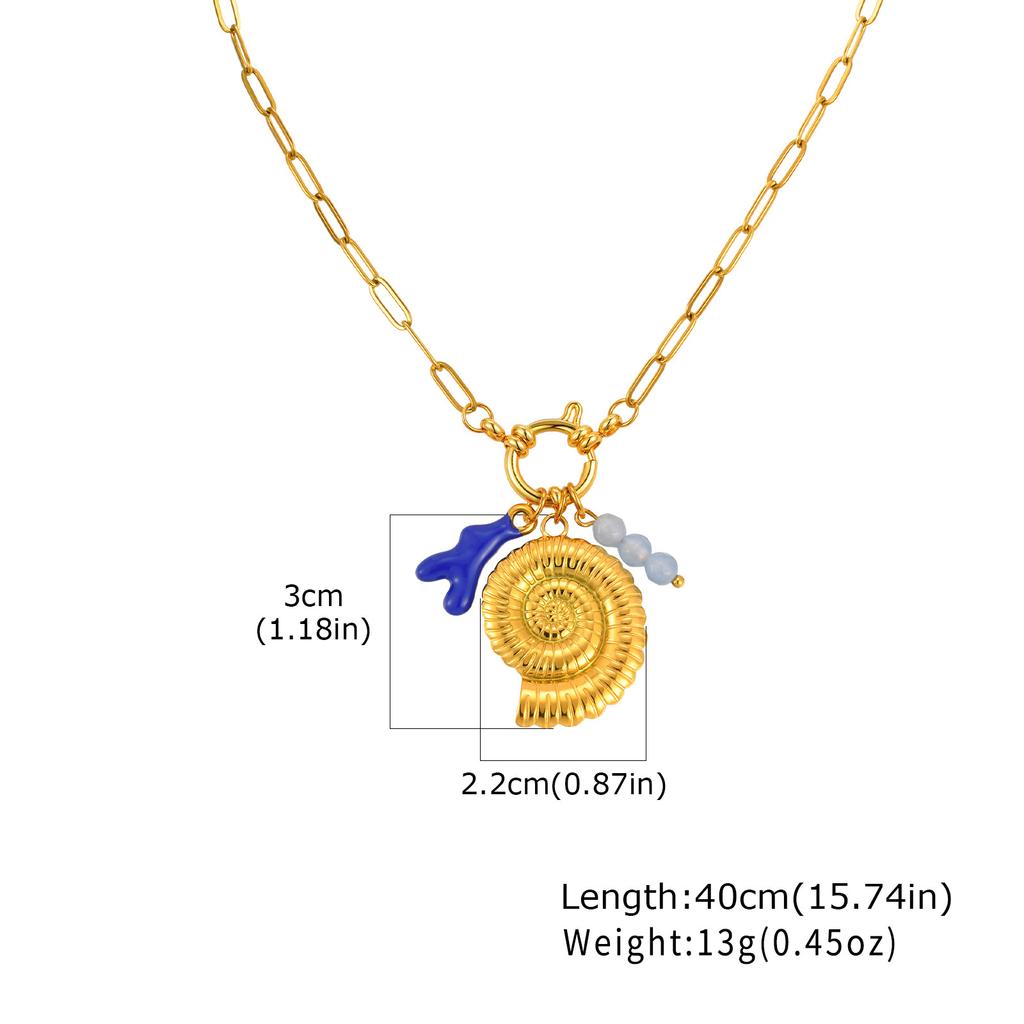 Sommer Strand Boho Halskette für Damen, Seestern Muschel DIY Anhänger Halskette, Blasenverschluss Edelstahl Schmuck Geschenk