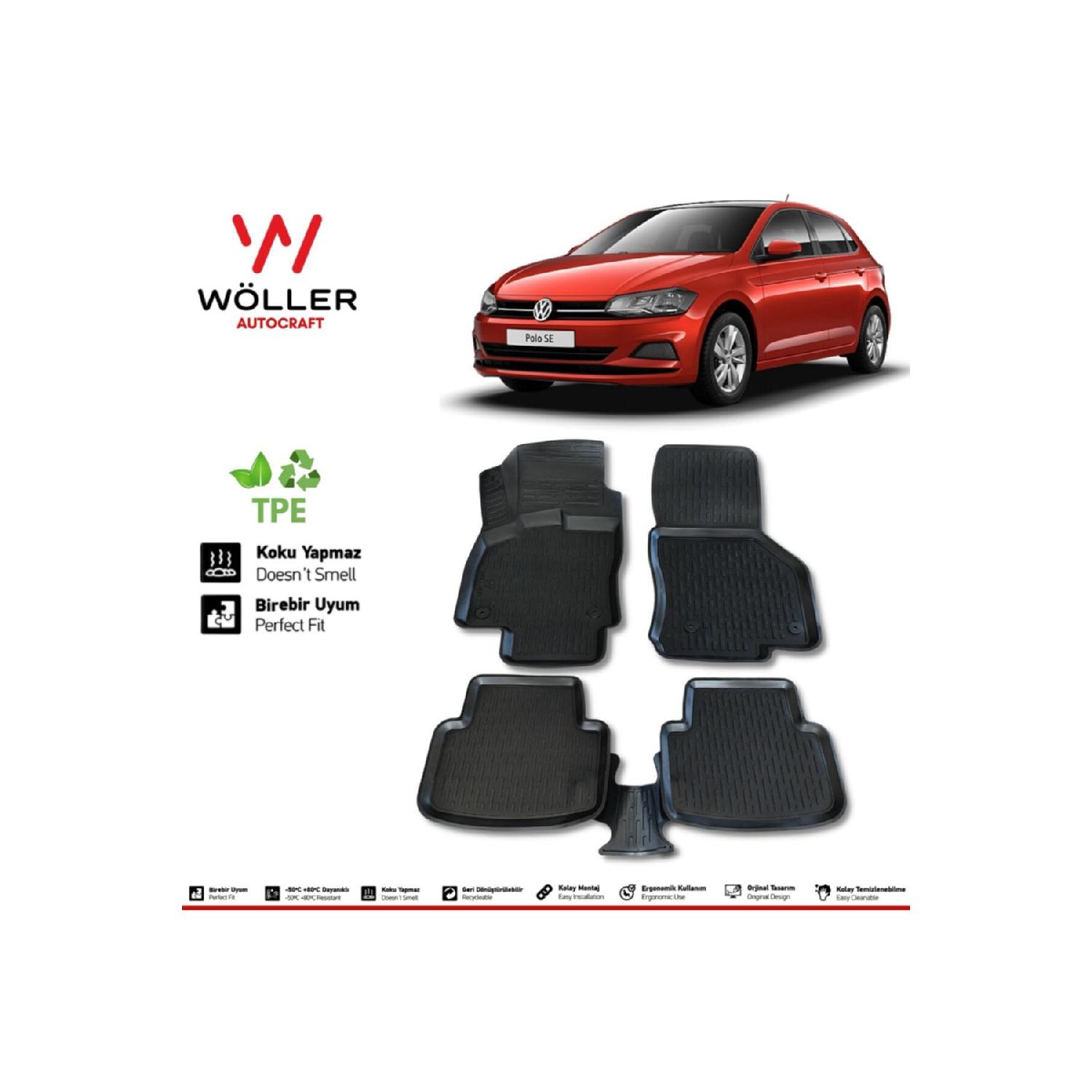 

Volkswagen Polo Mat 2017 2021 3d коврик для бассейна