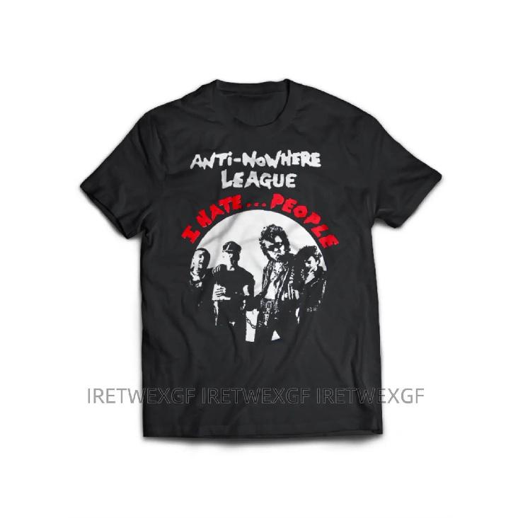 Men S Graphic T-Shirt Featuring a Bold Statement from Anti Nowhere League - Made from Heavyweight Breathable Fabric, 100%, in Black with Red And S чёрный