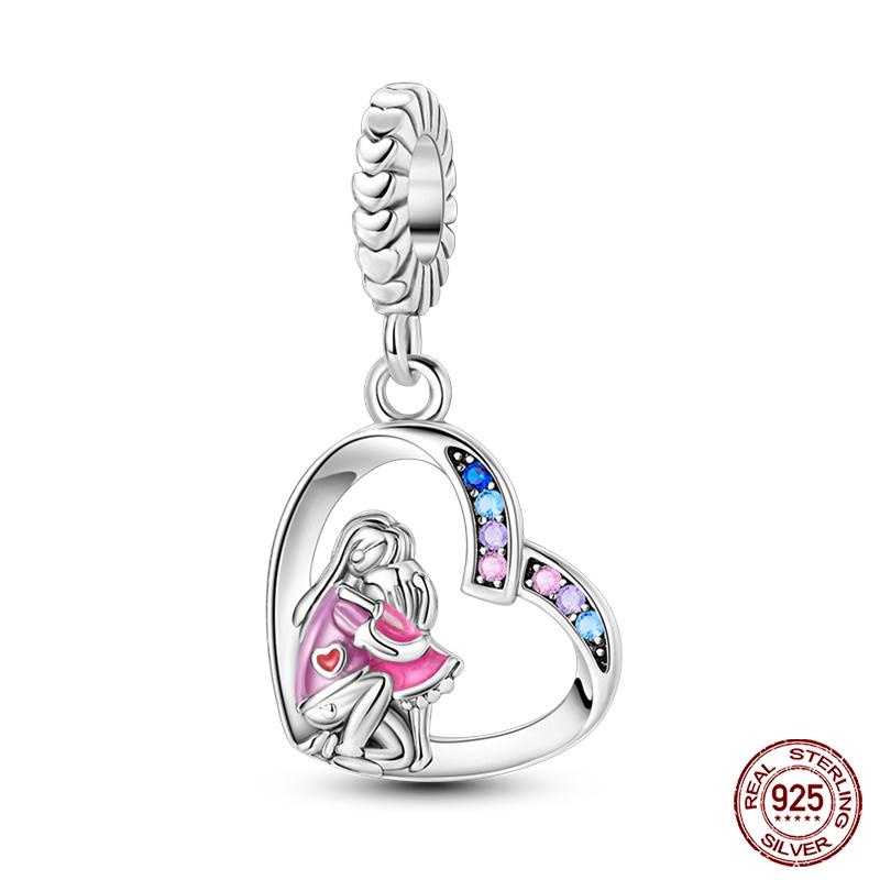 100% Copper Love Cross Bible Pendants Luminous Ufo Charms Beads Fit Qikaola Original Bracelet Fine Diy Jewelry Gift