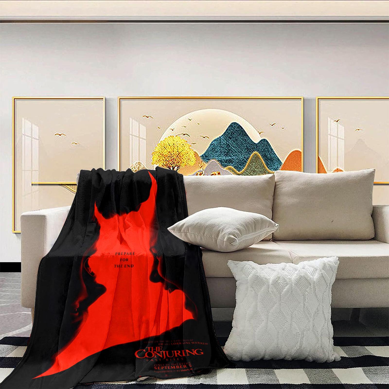 

Уютный фланелевый плед Плед для фильма ужасов Плед для сна One Size